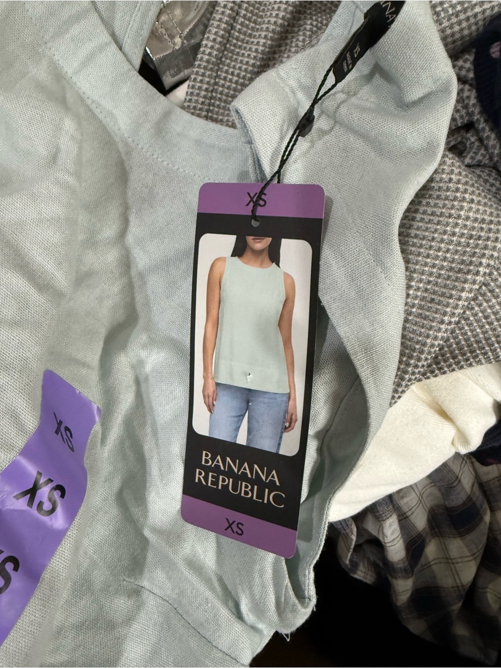 Banana Republic Light Mint Sleeveless Tank Top